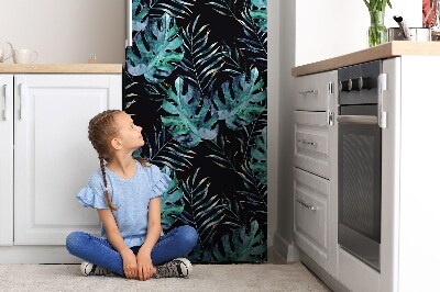 Kühlschrank magnet folie Dunkle blätter