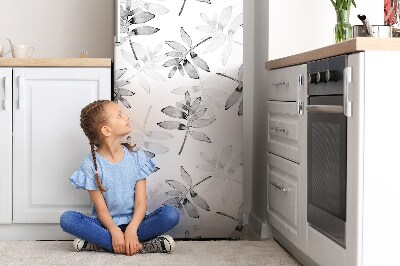 Magnet auf kühlschrank folie dekoration Die blätter verblassten das thema