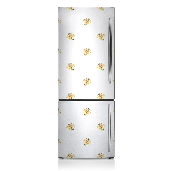 Magnet auf kühlschrank folie dekoration Mini-blumensträuße