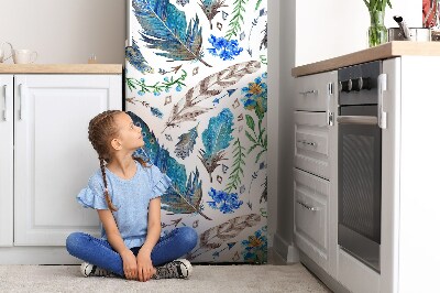 Kühlschrank matte Vogelfedern