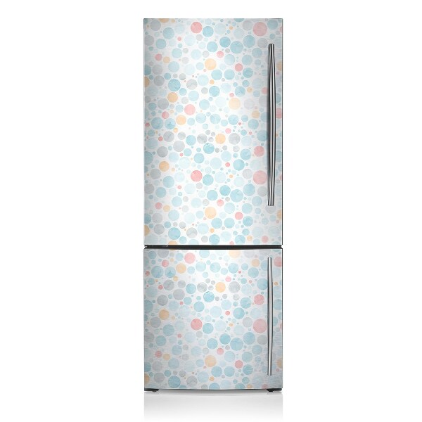 Magnet auf kühlschrank folie dekoration Pastellpunkte