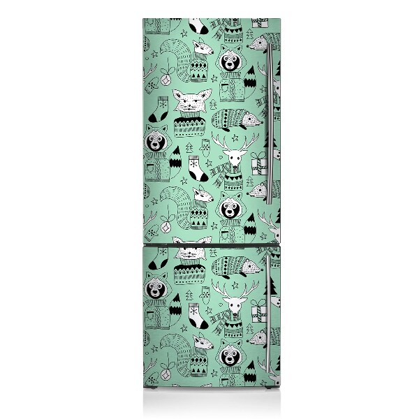 Magnetischer kühlschrank-aufkleber Skandinavischer zoo