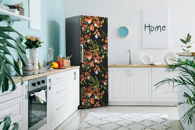 Kühlschrank magnet folie Rote blumen