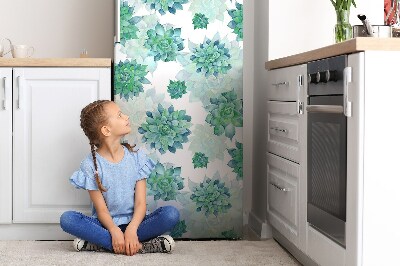 Kühlschrank matte Farbenfrohe sukkulenten