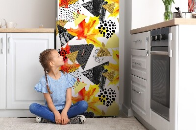 Magnet auf kühlschrank folie dekoration Geometrisches dreieck