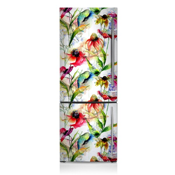 Kühlschrank matte Farbenfrohe blumen