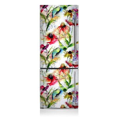 Kühlschrank matte Farbenfrohe blumen