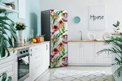 Kühlschrank matte Farbenfrohe blumen