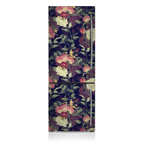 Magnetischer kühlschrank-aufkleber Vintage blumen