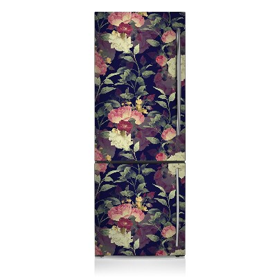 Magnetischer kühlschrank-aufkleber Vintage blumen