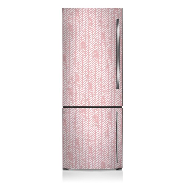 Magnetischer kühlschrank-aufkleber Rosa fischgräten