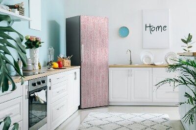 Magnetischer kühlschrank-aufkleber Rosa fischgräten