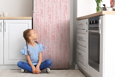 Magnetischer kühlschrank-aufkleber Rosa fischgräten