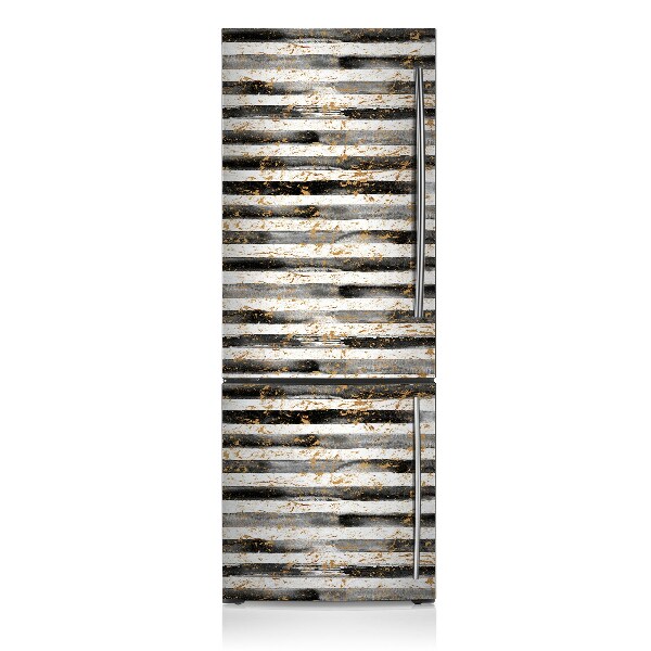 Magnet auf kühlschrank folie dekoration Linien