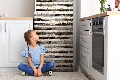 Magnet auf kühlschrank folie dekoration Linien
