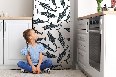 Kühlschrank matte Typografische haie