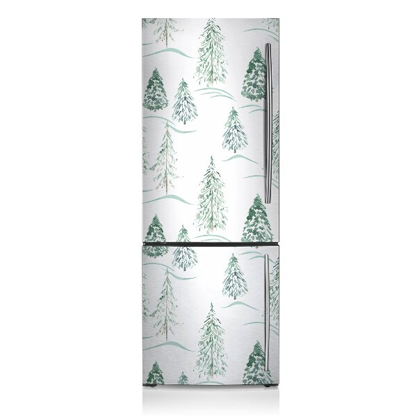 Kühlschrank matte Winter weihnachtsbaum