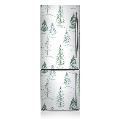 Kühlschrank matte Winter weihnachtsbaum