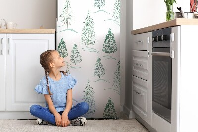 Kühlschrank matte Winter weihnachtsbaum