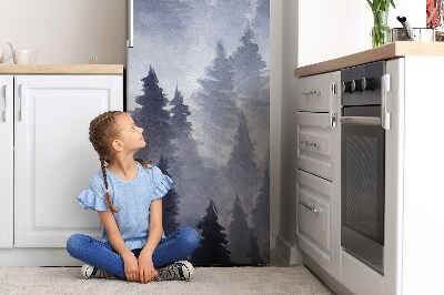 Magnet auf kühlschrank folie dekoration Waldwald