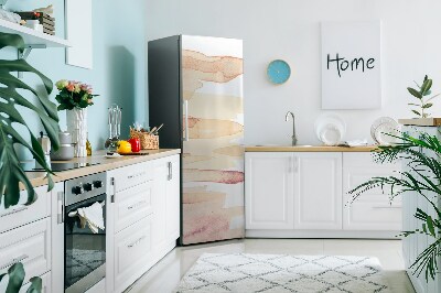 Magnet auf kühlschrank folie dekoration Gelbe linien