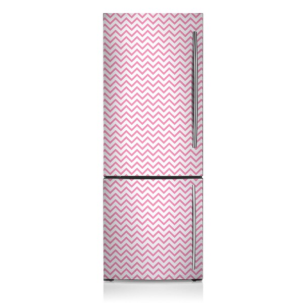 Kühlschrank magnet folie Pink zickzack