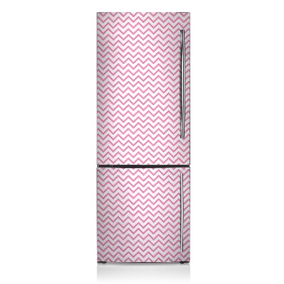 Kühlschrank magnet folie Pink zickzack