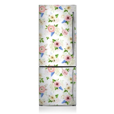 Magnet auf kühlschrank folie dekoration Gezogene blumen