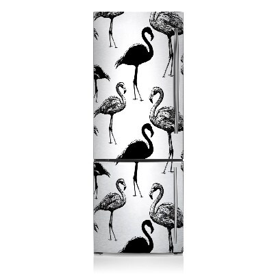 Kühlschrank matte Retro flamingos