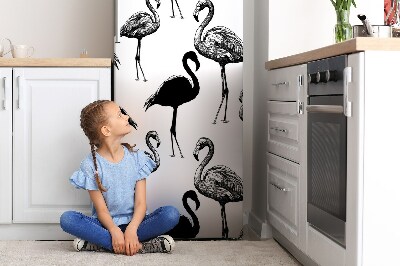 Kühlschrank matte Retro flamingos