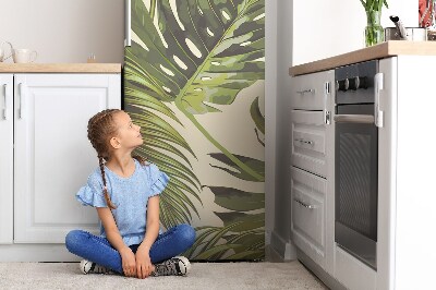 Kühlschrank matte Tropenblätter