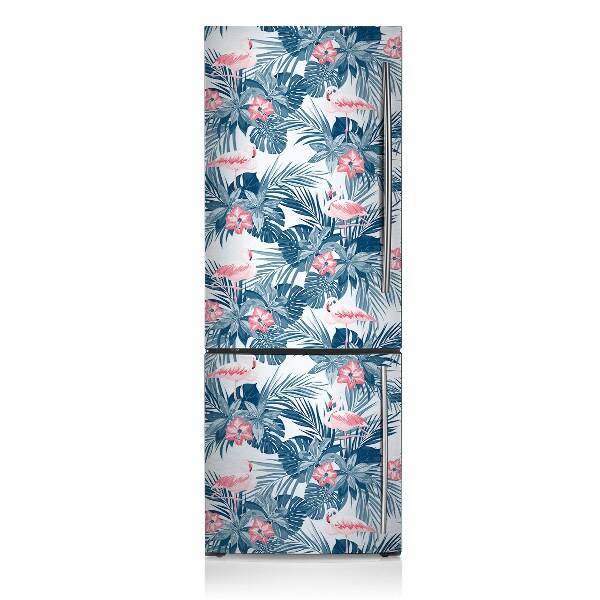 Kühlschrank aufkleber Flamingos und flecken