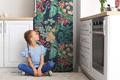 Kühlschrank matte Tropenmuster