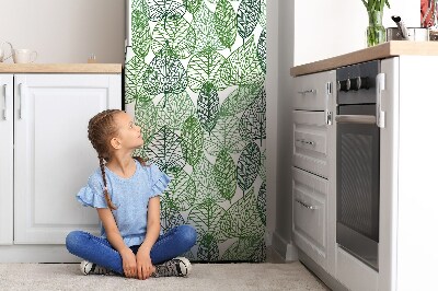 Kühlschrank matte Waldblätter