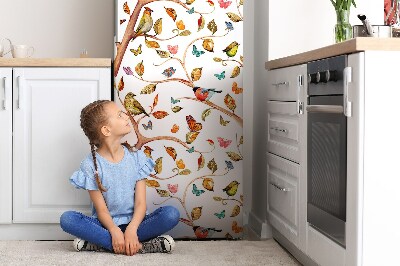Kühlschrank magnet folie Vögel auf dem zweig