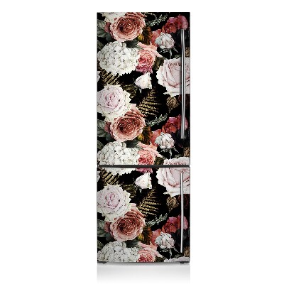 Kühlschrank matte Barockblüten