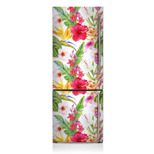 Kühlschrank magnet folie Exotischer hibiskus