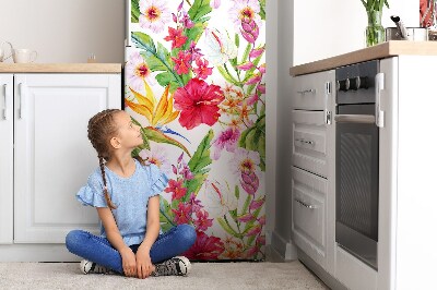 Kühlschrank magnet folie Exotischer hibiskus