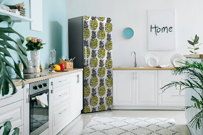 Kühlschrank aufkleber Ananasmuster