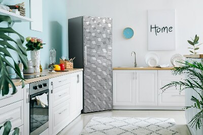 Magnetischer kühlschrank-aufkleber Graue 3d-würfel