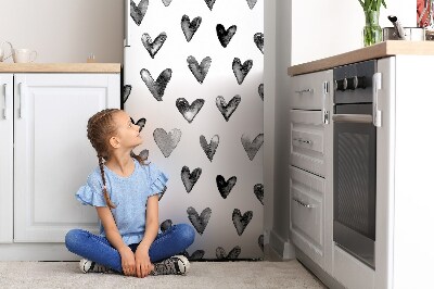 Magnet auf kühlschrank folie dekoration Gemaltes herz