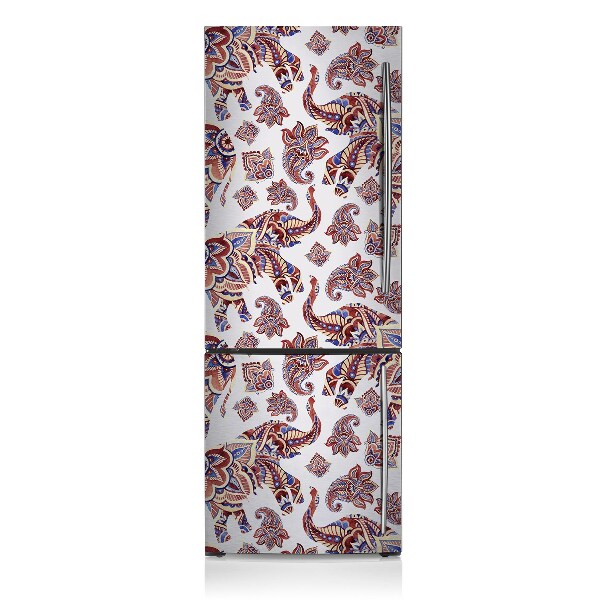 Kühlschrank magnet folie Elefantenmuster paisley