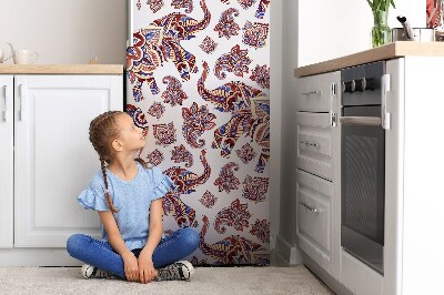 Kühlschrank magnet folie Elefantenmuster paisley