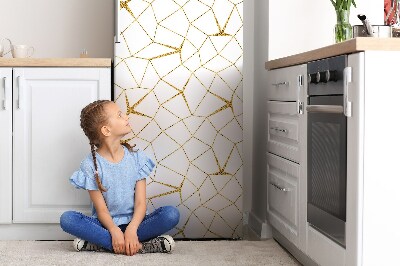 Kühlschrank magnet folie Goldenes mosaik