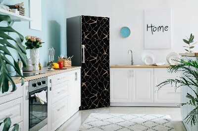 Kühlschrank magnet folie Gold- und schwarzmosaik