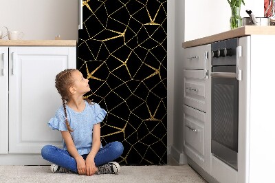 Kühlschrank magnet folie Gold- und schwarzmosaik