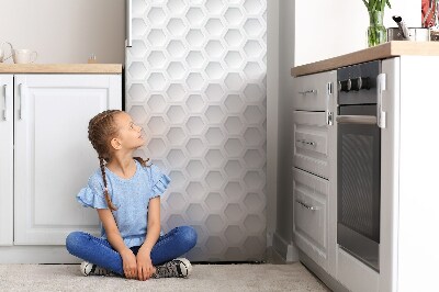 Kühlschrank magnet folie Drei-dimensionale sechsecke