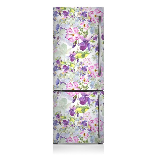 Kühlschrank aufkleber Lilane blumen