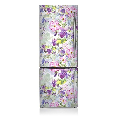 Kühlschrank aufkleber Lilane blumen