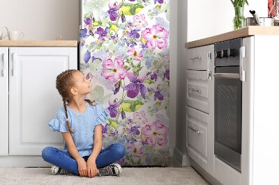 Kühlschrank aufkleber Lilane blumen